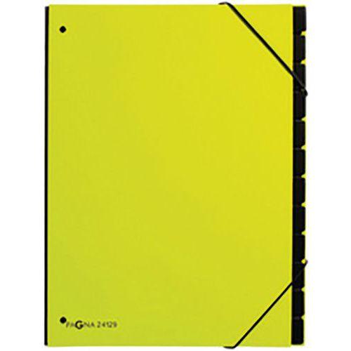 Lot de 6 Classeur à soufflet tendan., A4, 10 comp. vert tilleul thumbnail image 1