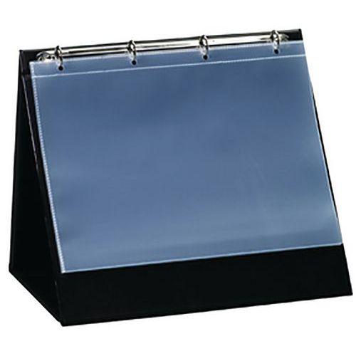 Chevalet de table A4 à l"italienne noir 10 pochettes thumbnail image 1