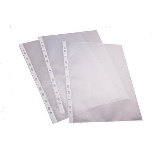 Illustration de : Pochette perforée, A4, film PP, grainé