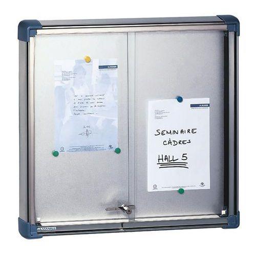 Vitrine affichage Inox fond tôle porte coulissante Ulmann thumbnail image 1