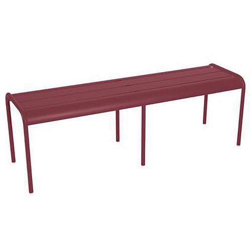 Illustration de : Banc sans dossier 3/4 places Luxembourg L. 145 cm Fermob