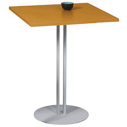 Table Roxane piètement 2 tubes 60x60 cm thumbnail image 1