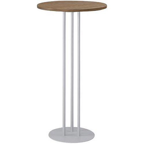 Illustration de : Mange-debout Roxane piètement 3 tubes Ø 60 cm