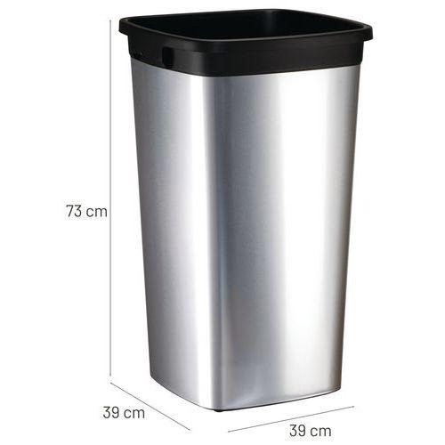 Illustration de : Poubelle Iris carré - 60L