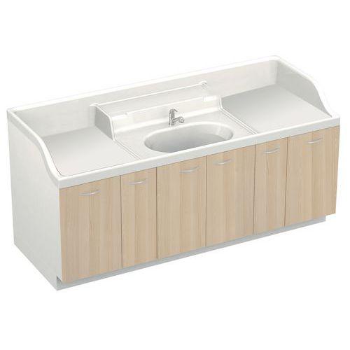 Meuble combiné change + bain Standcrèche Loxos avec escalier frêne thumbnail image 1