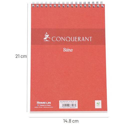 Illustration de : Bloc sténo Oxford Office format 14.8 x 21 cm 180 pages