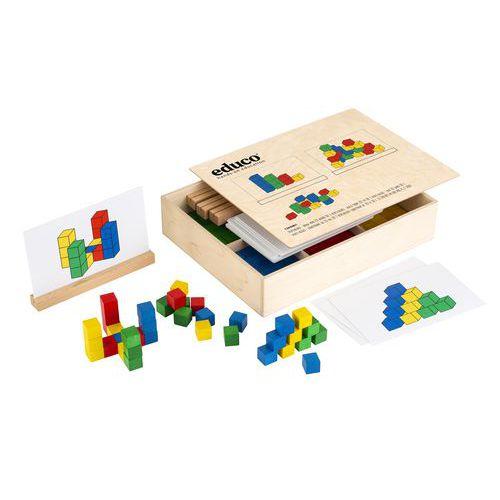 Illustration de : Verti-blocs - construire du 2D au 3D - Educo