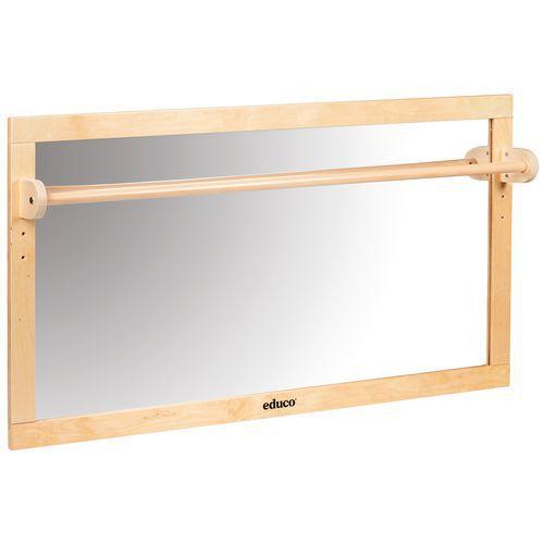 Miroir pour bébé / tout-petit avec barre en bois thumbnail image 1