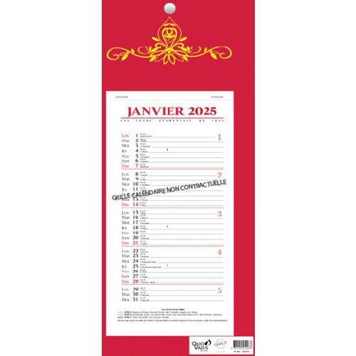 Lot de 10 Calendrier bloc mensuel fr skytos par 10 - 16x33,5cm thumbnail image 1