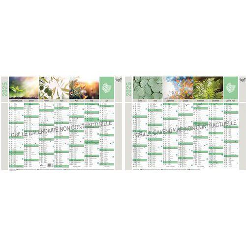 Lot de 10 Calendrier banque recyclé fr equology par 10 - 43x33,5cm thumbnail image 1