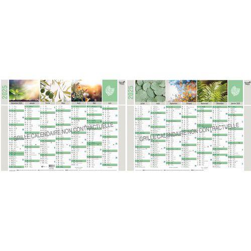 Lot de 10 Calendrier banque recyclé fr equology par 10 - 55x40,5cm thumbnail image 1