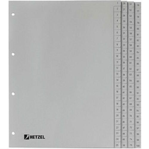 Intercalaires numériques en plastique, 1-100, A4 thumbnail image 1