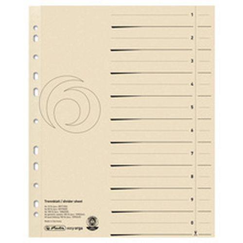Lot de 120 Intercalaires, A4 extra large, en carte lustrée thumbnail image 1
