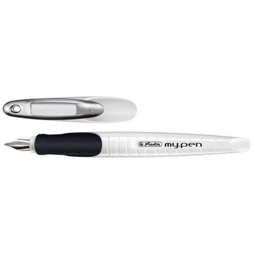 Lot de 6 Stylo plume my.pen, plume: L, blanc / noir/noir thumbnail image 1