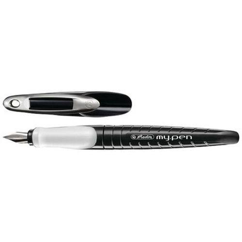 Lot de 6 Stylo plume my.pen, plume: L, noir / blanc thumbnail image 1