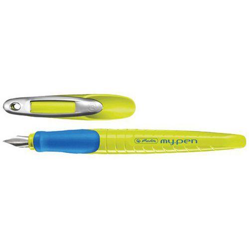 Lot de 6 Stylo plume my.pen, plume: L, vert / bleu thumbnail image 1