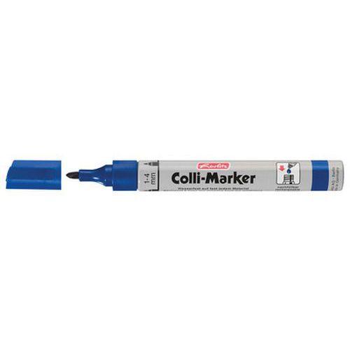 Lot de 12 Marqueur permanent "Collimarker", pointe ogive, bleu thumbnail image 1