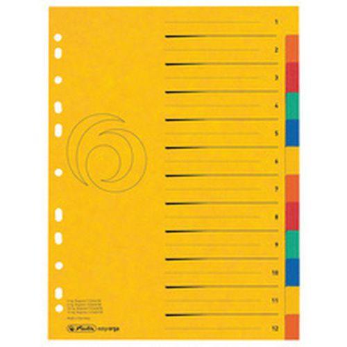 Set de 6 Intercalaires carton easyorga, A4, extra large thumbnail image 1