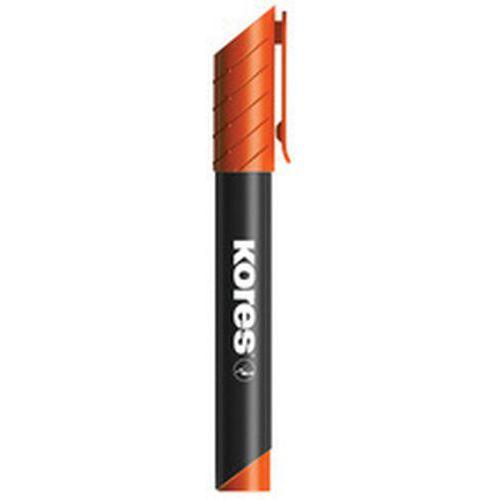 Lot de 12 Marqueur permanent "K MARKER", pointe biseautée orange thumbnail image 1