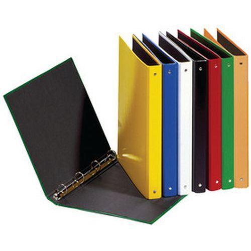 Lot de 6 Classeur à anneaux "Basic Colours" blanc, 4 anneaux 25 mm thumbnail image 1