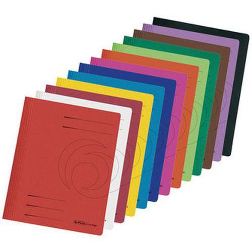 Lot de 12 Chemise à lamelles easyorga, carte lustrée, violet thumbnail image 1