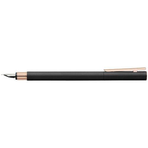 Stylo plume NEO Slim métal, noir/rose, F thumbnail image 1