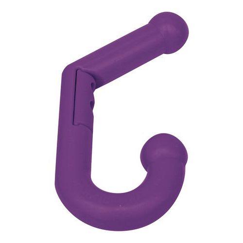 Patère double Parkid - pièce de fixation - vis bois - violet thumbnail image 1