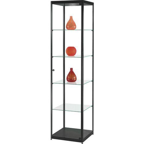 Vitrine d'exposition 500x500x2000mm - Noir thumbnail image 1