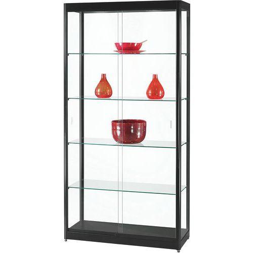 Vitrine d'exposition 1000x400x2000mm - Noir thumbnail image 1