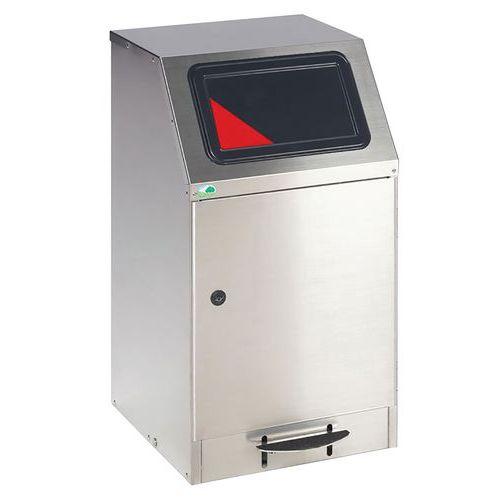 Illustration de : Poubelle anti-feu TUV à pédale - Var