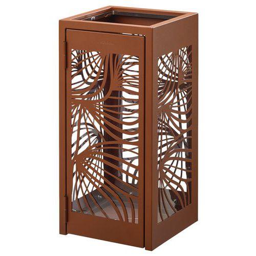 Poubelle Bella anti-nuisible 110L - effet corten thumbnail image 1