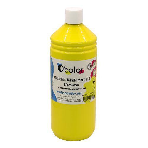 Flacon de 1L de gouache O'color - Jaune thumbnail image 1