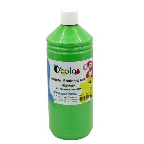 Flacon de 1L de gouache O'color - Vert printemps thumbnail image 1