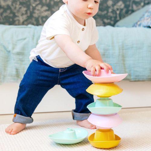 Illustration de : Lot 6 coupelles à empiler - Le Jouet Simple