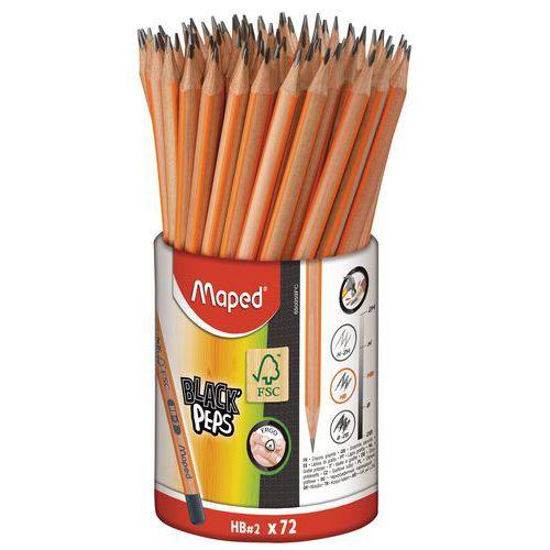 Crayon noir HB black Peps Maped (Pot de 72) thumbnail image 1