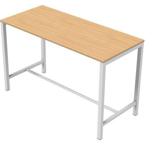 Table de réunion haute Jona Plateau  Chêne Long  : 180 cm thumbnail image 1