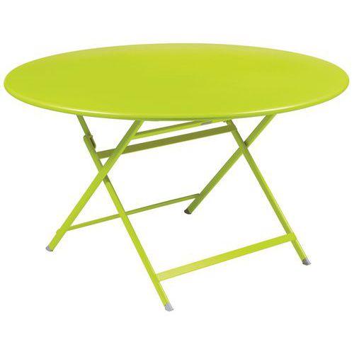 Illustration de : Table ronde Caractère pliante ø 128 cm Fermob