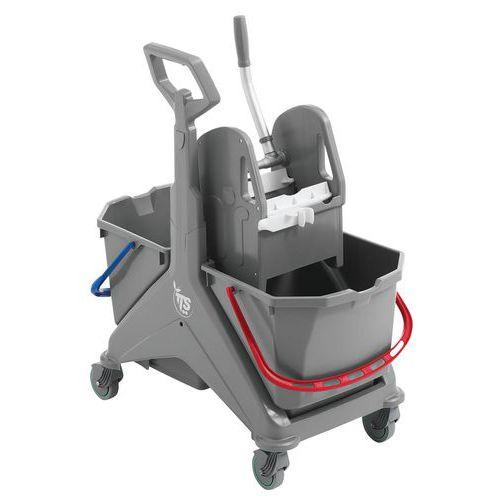 Chariot de lavage Nickita 2x25L et cassette de rangement - TTS thumbnail image 1
