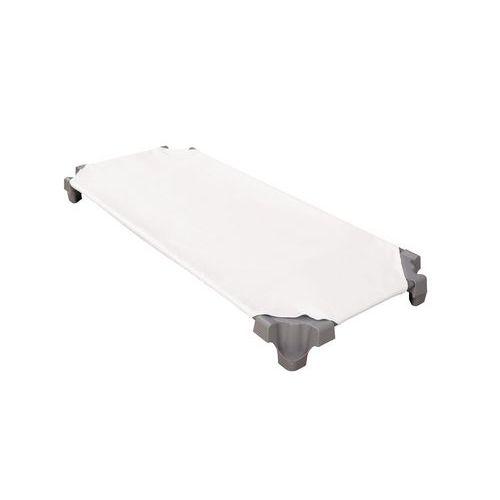 Illustration de : Drap housse couleur pour couchette maternelle