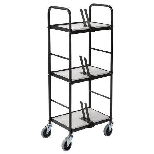 Chariot pour classeurs - 3 plateaux 430x275 mm - Capacité 10 thumbnail image 1