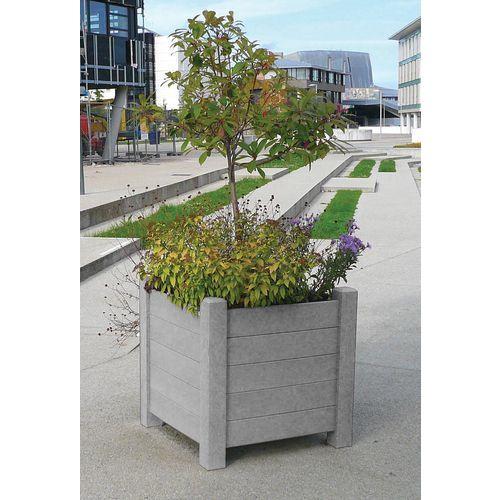 Jardinière Avenue forme carrée plastique recyclé Espace Urbain thumbnail image 1
