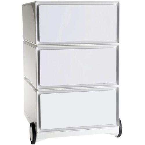 Caisson mobile Easy Office 3 tiroirs de rangement coloris blanc/blanc thumbnail image 1