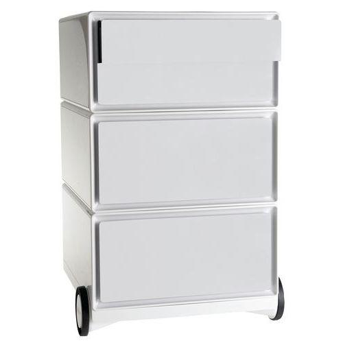 Caisson mobile Easy Office 4 tiroirs de rangements coloris blanc/blanc thumbnail image 1