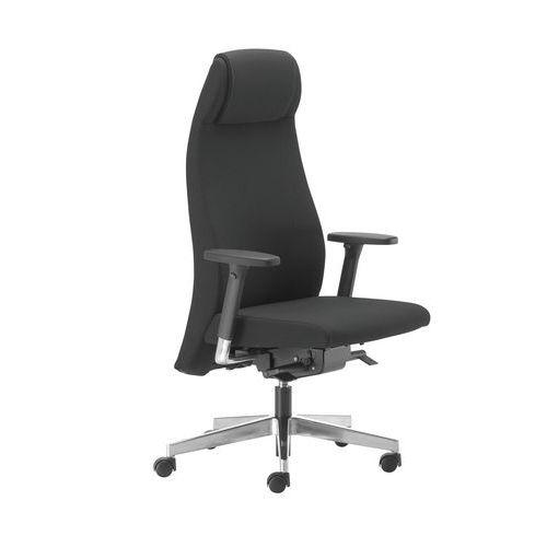 Fauteuil de bureau Gala forte corpulence coloris Noir thumbnail image 1