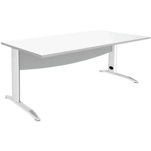 Bureau droit Alma 180x80 Blanc/Blanc thumbnail image 1