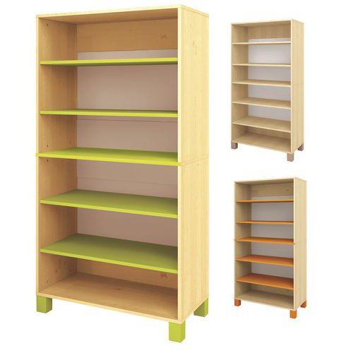 Illustration de : Bibliothèque haute Confetti