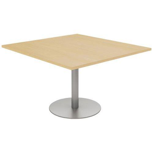 Table de réunion Elga plateau mélaminé pied corolle MBA thumbnail image 1