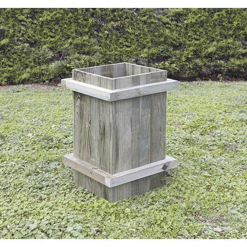 Poubelle Forestière bois 50 L thumbnail image 1