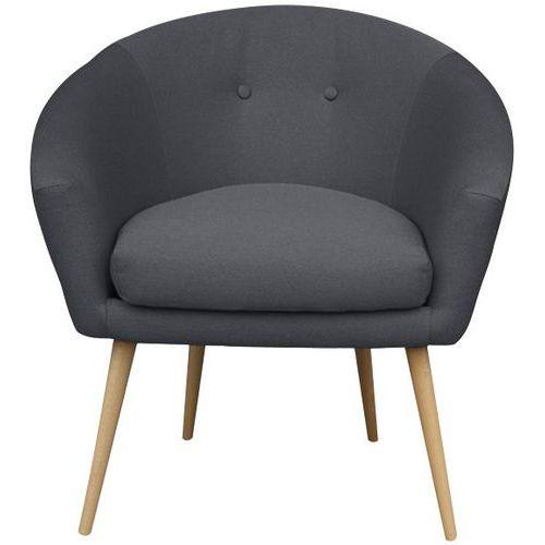 Fauteuil accueil en tissu Armand coloris Anthracite thumbnail image 1