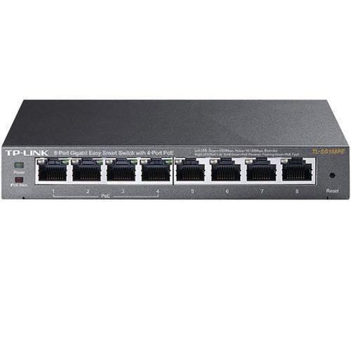 Switch Easy Smart 8 Ports Gigabit avec 4 ports PoE+ TL-SG108PE V4 - TP-Link thumbnail image 1